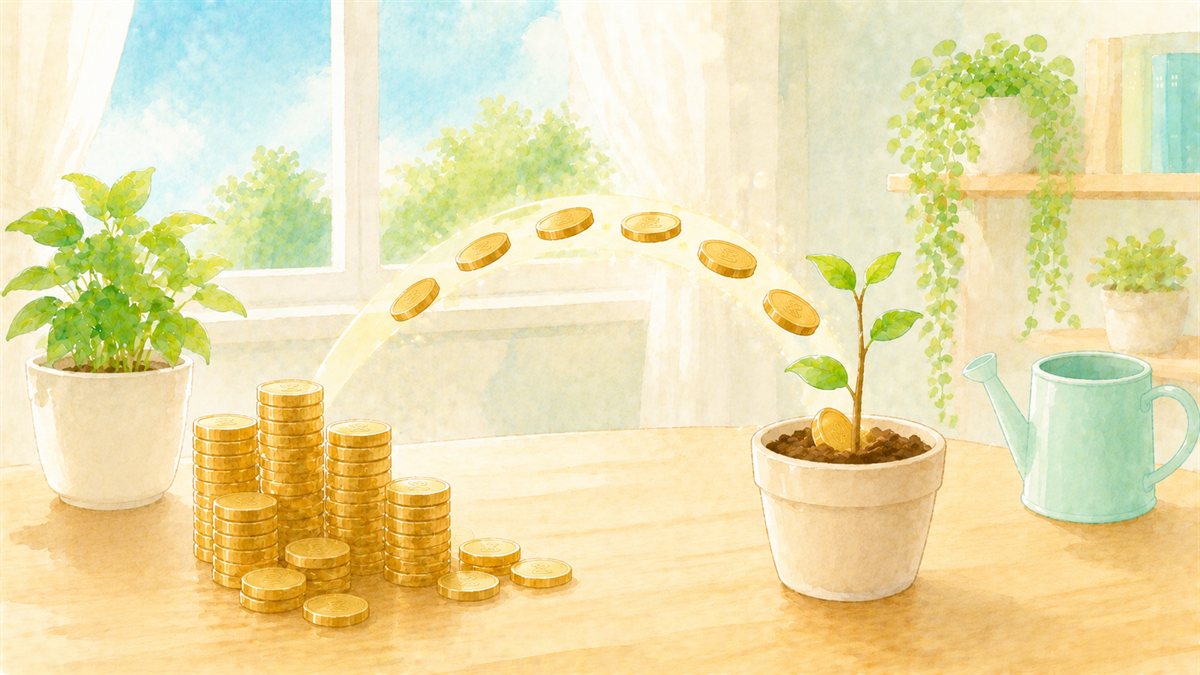 お金の置き場所を共済貯金からNISAへ乗り換えるイメージ