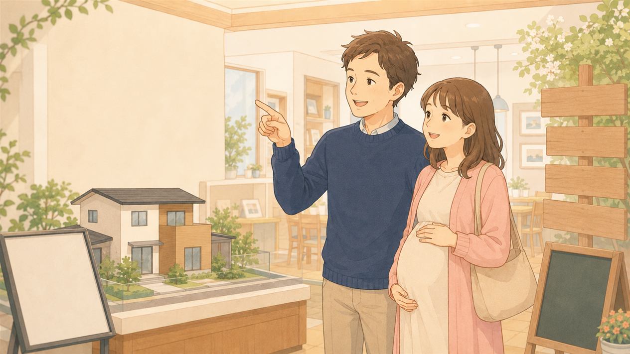 家探しをするわが家のイメージ