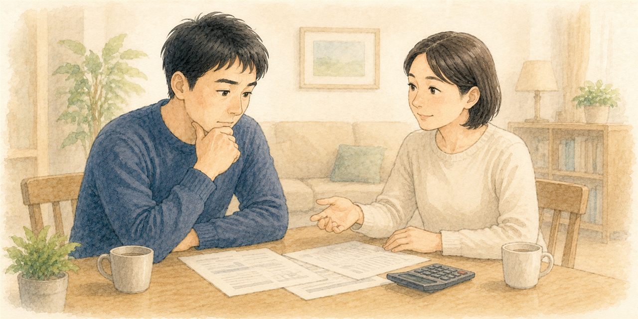 夫婦で話し合うイメージ