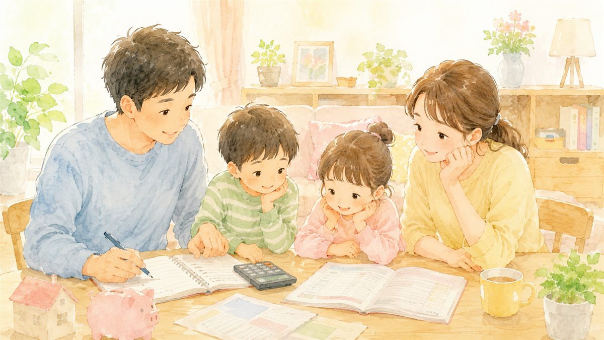 我が家の家計に当てはめて計算する
