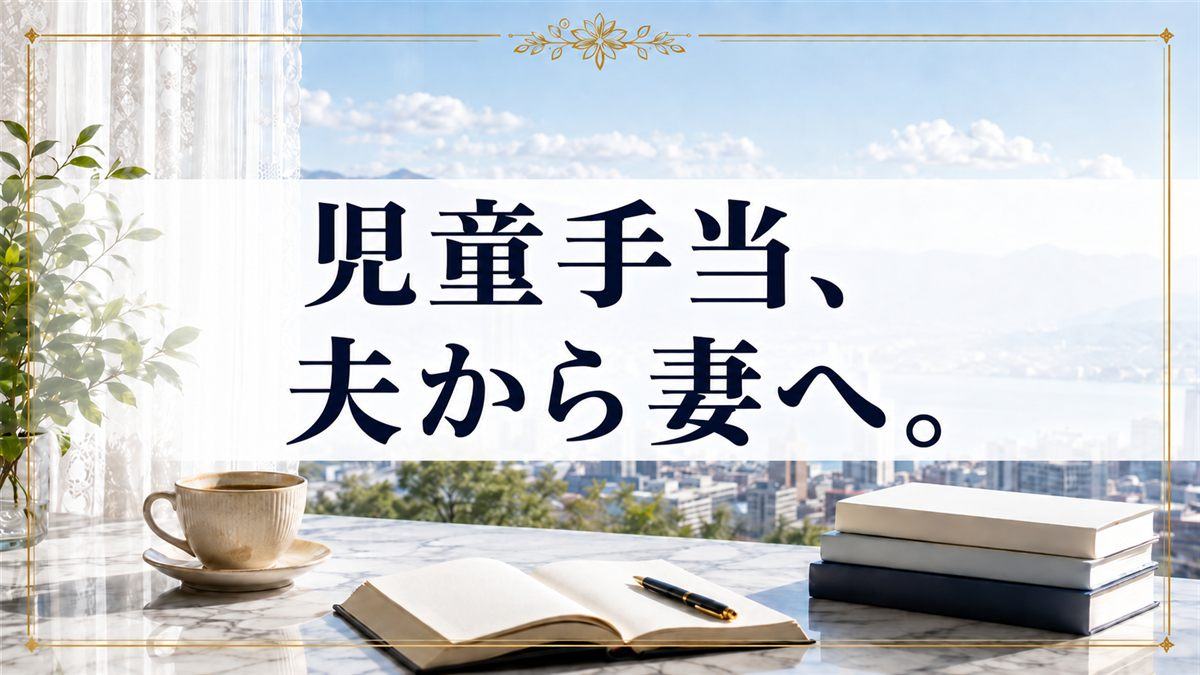 児童手当、夫から妻へ。